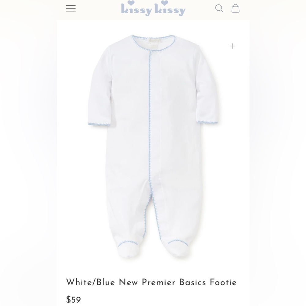 Kissy kissy New Premier Basics Footie